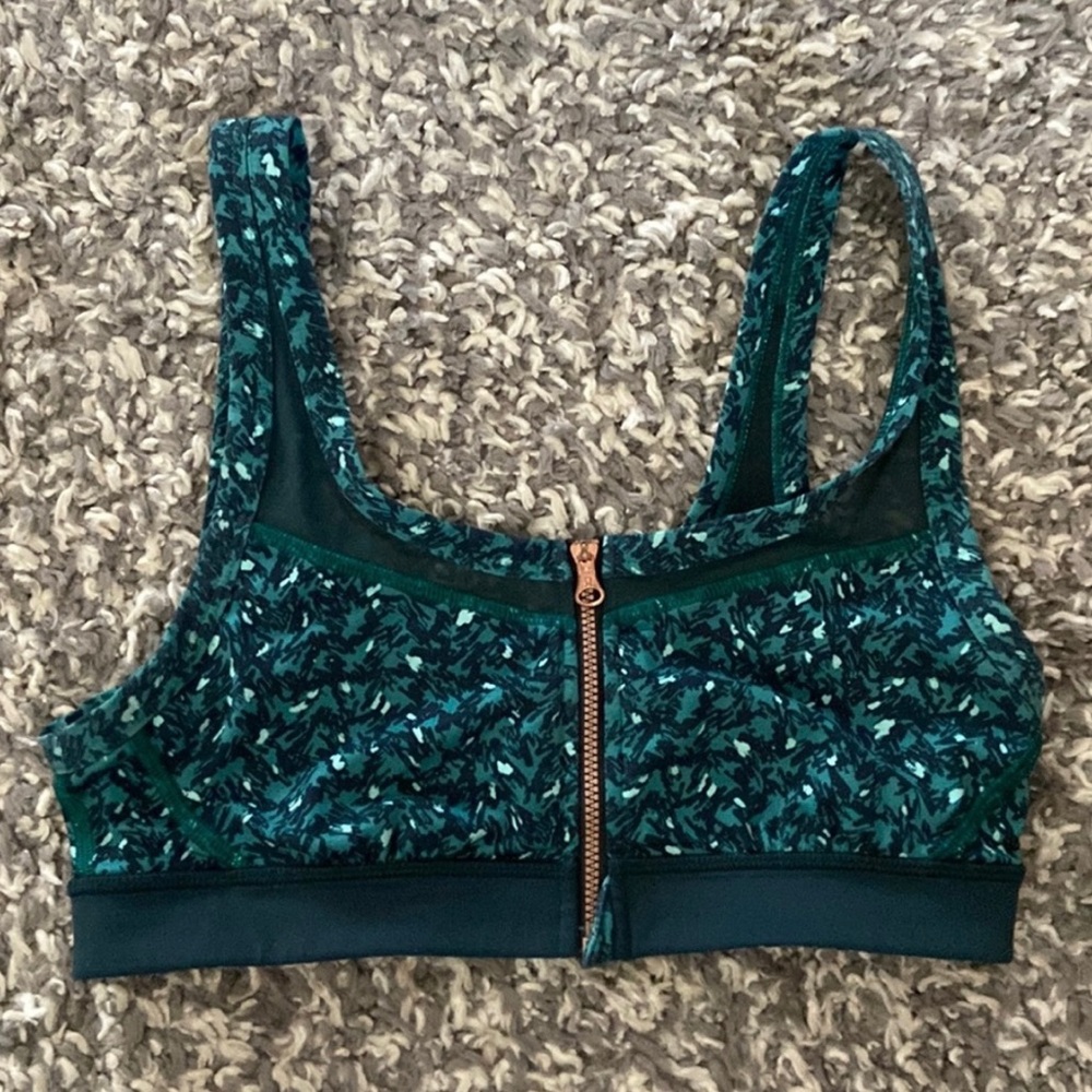 Lululemon Green Yoga Sports Bra